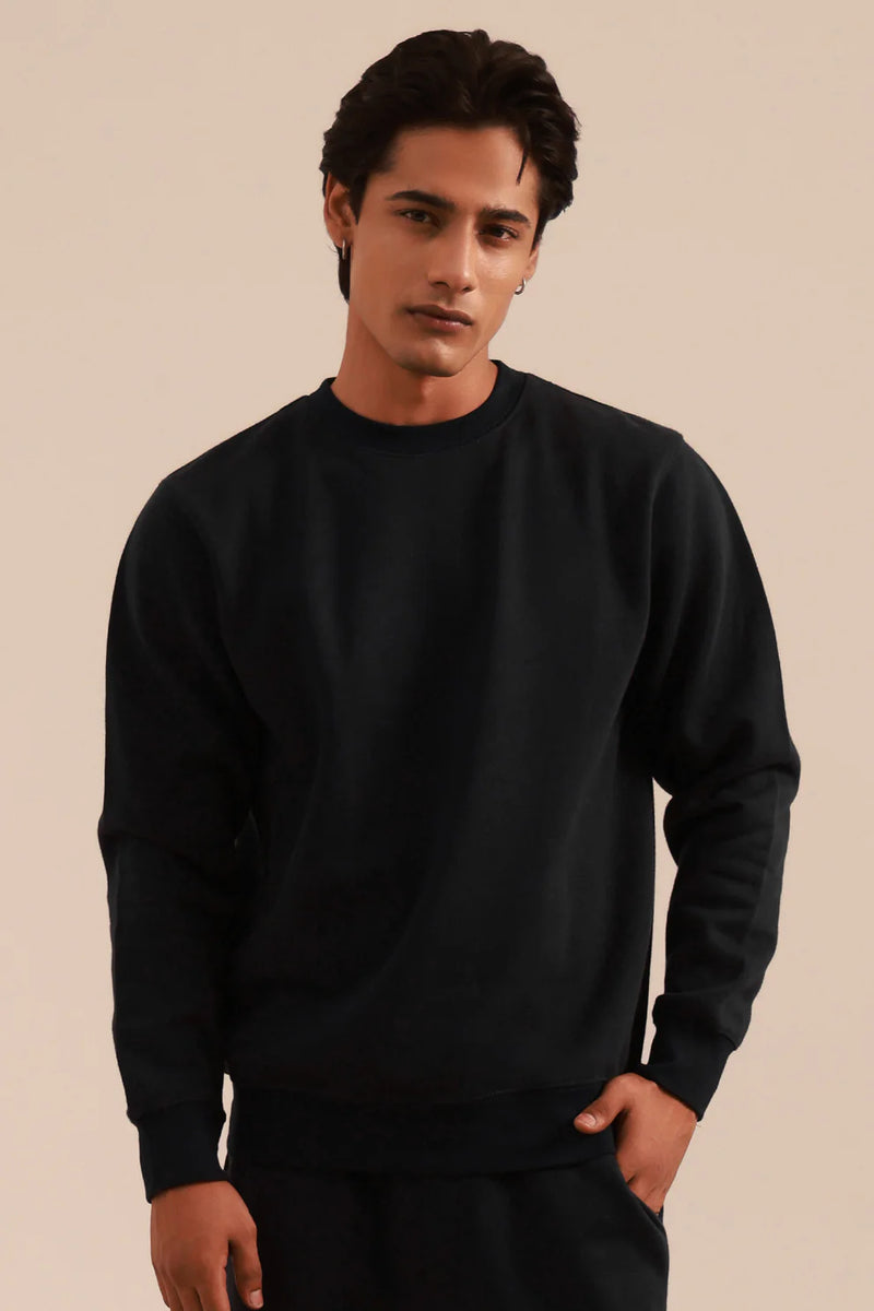 Basic Sweat Shirt - 5001 - BLACK