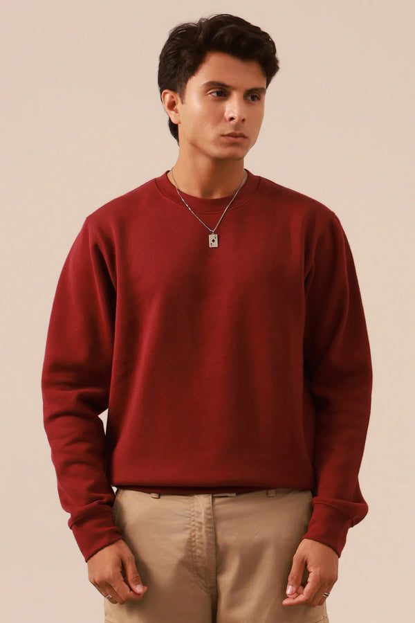 Basic Sweat Shirt - 5001 - RED