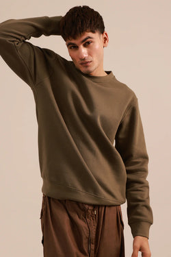 Basic Sweat Shirt - 5001 - OLIVE