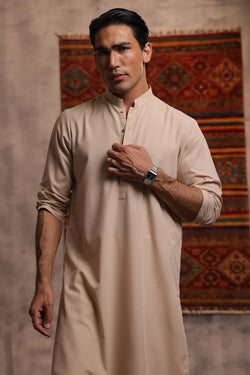 Wash & Wear Kurta - 0013 - BEIGE