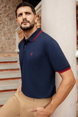 Signature Polo Shirt - E001 - NAVY