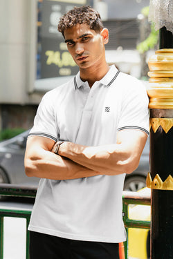 Signature Polo Shirt - E001 - WHITE