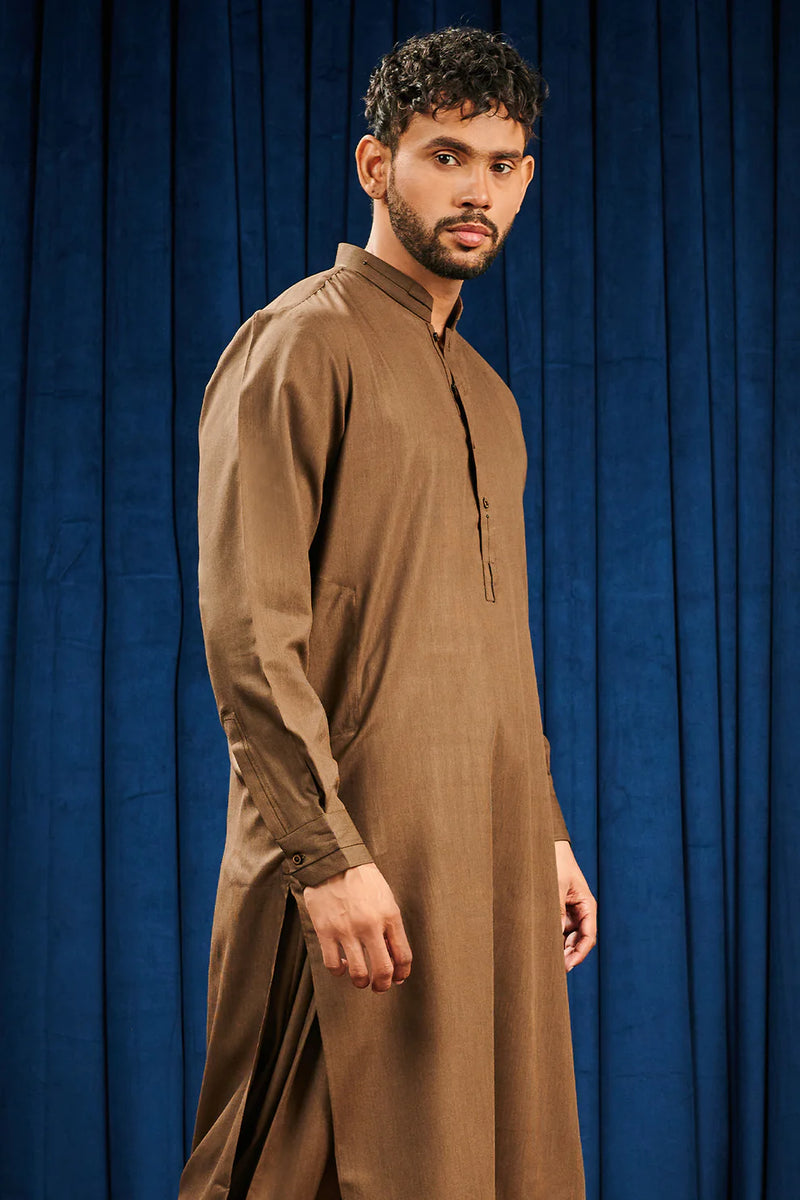 Jade Shalwar Kameez - BROWN