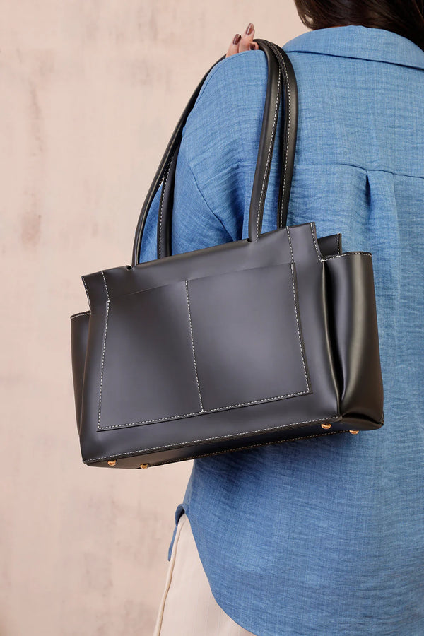 Shoulder Bag - E435 - BLACK