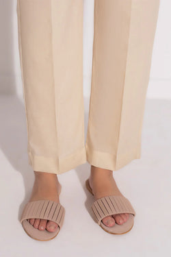 Unstitched Trouser - BEIGE