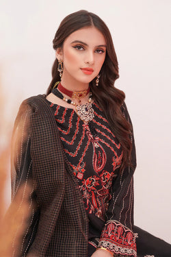 Embroidered Shirt Shalwar Dupatta - 0357