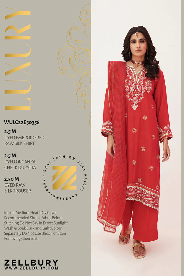 Embroidered Shirt Shalwar Dupatta - 0358