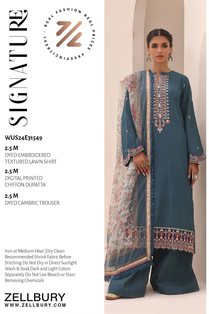 Embroidered Shirt Shalwar Dupatta - 1549