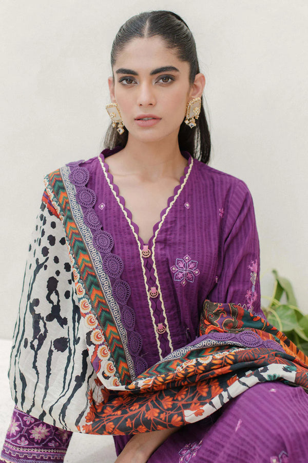 Embroidered Shirt Shalwar Dupatta - 0704