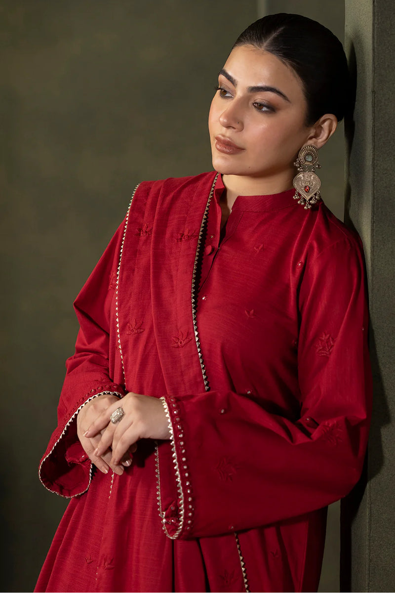 Embroidered Shirt Shalwar Dupatta - 0238