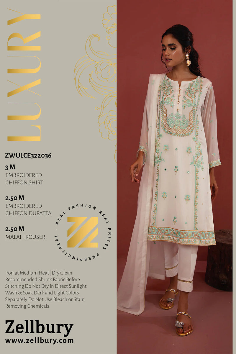 Embroidered Shirt Shalwar Dupatta - 2036